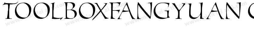 toolboxFangYuan GBK W7字体转换
